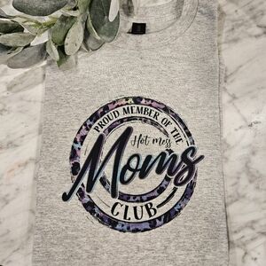 Hot mess Mom shirt Mama cute popular